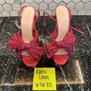 Loeffler Randall Red Heels with Vibrant Tassels
